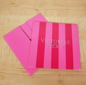Victoria's Secret Pink Red Stripe Medium Paper Gift Box 7x7x3 - A - Picture 1 of 7