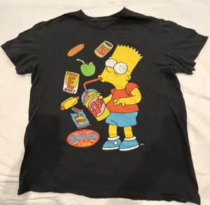 Herren T-Shirt Bart Simpson mit Snacks - Bild 1 von 3