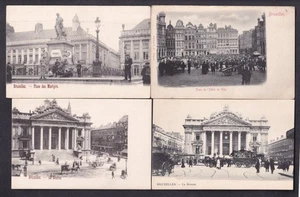 Belgium BRUSSELS Lot Collection x16 c1900 undivided back postcards - Picture 1 of 6
