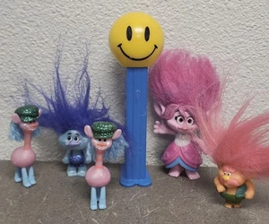 Lot of 5 Trolls 2" Mini Figures Dreamworks DWA PVC Cake Toppers Toys Toy - Picture 1 of 5