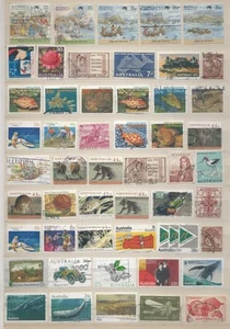 Australien-2, Lot mit 50 St.,je verschieden + gestempelt, Lückenfüller-Posten - Bild 1 von 1