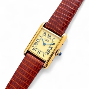 Vintage Cartier Must Tank Vermeil Ladies Quartz Watch – Cream Dial - Picture 1 of 10