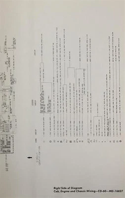 Schema Elettrico Diesel 4-53 Per Camion Chevrolet C60 C6000 GMC C6 1978 - Immagine 1 di 3