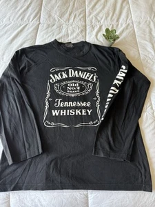Men’s Authentic Jack Daniel’s Black Long Sleeve Top Size Large Good Condition! - Picture 1 of 5