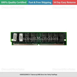 KMM5322000CV-7 Samsung 8MB Simm Non Parity FastPage - Picture 1 of 1