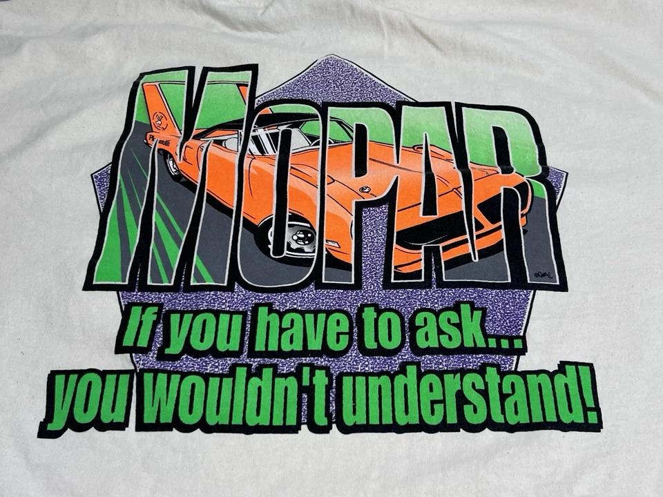 Camiseta De Colección Y2K Mopar Racing Plymouth Superbird Para Hombres Talla 2XL Manga Corta Foto 1 de 4