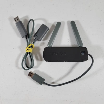 XBOX 360 Wireless N Networking Adapter Official Microsoft OEM Model 1398 Black - Image 1 of 4