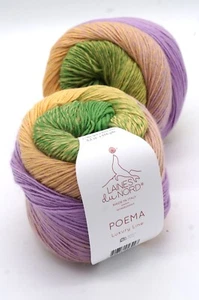 Gradient knitting yarn Laines du Nord Poema, Soft merino wool yarn, 150 g - Picture 1 of 37