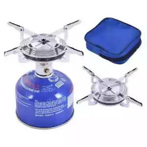 Folding Portable Camping Butane Gas Burner Outdoor Camping Windproof Stove - Picture 1 of 8