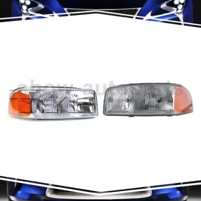 Conjunto de 2 faros TYC izquierda derecha para GMC Sierra 2500 1999-2004 Foto 1 de 4