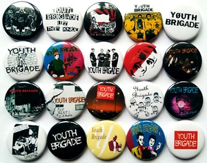 YOUTH BRIGADE Button Badges PUNK Rock Pins Lot of 20 - Imagen 1 de 1