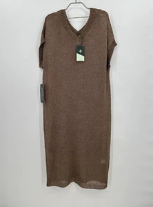 Abito indie Tuckernuck bronzo metallizzato maglia taglia L grande cocktail/festa nuovo con etichette* - Foto 1 di 14