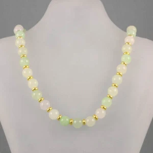 Collier Jade Kette Herz Federringverschluss 45,0 cm - Bild 1 von 4