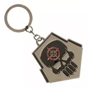 Suicide Squad Deadshot Keychain Metal Key Chain Skull DC Comics Target Dead Shot - Picture 1 of 1