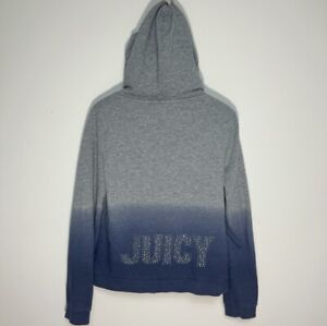 Juicy Couture Y2K Vintage Ombre Bling Logo Full Zip Tracksuit Hoodie Size M