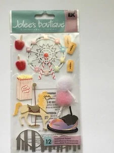 Jolees Boutique Scrapbooking Aufkleber Karneval Zuckerwatte Riesenrad Popcorn - Bild 1 von 1