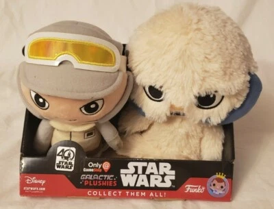 Peluches galácticos Star Wars 40 aniversario GameStop Hoth Luke & Wampa - Nuevos en caja Foto 1 de 3