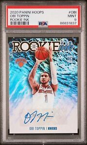 OBI TOPPIN AUTO PSA 9 2020 Panini Hoops Rookie Ink POP 4 Indiana Pacers 🔥🔥📈