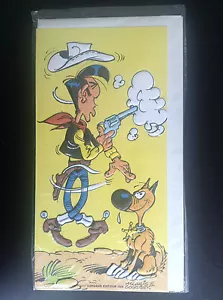 TRES RARE carte gaufrée Lucky luke 1979 Dargaud ETAT NEUF - Bild 1 von 2