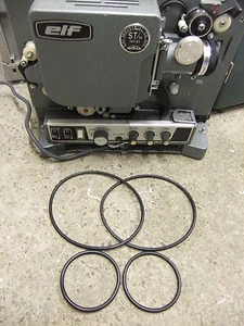 Cine projector belts x4 for ELF ELKI ST/M NT RST RM EX 16MM NEW STOCK durable - Picture 1 of 1