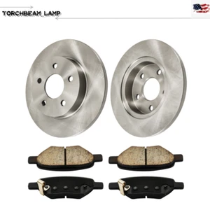 Rotores de disco traseros + pastillas de freno de cerámica para Chevy HHR Malibu Cobalt Pontiac G6 G5 - Imagen 1 de 10
