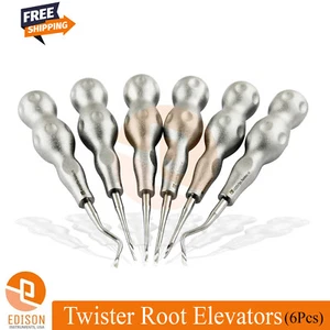Periotome Twister Luxating Elevator Set Of 6 Surgical Root Extracting Extraction - Picture 1 of 7