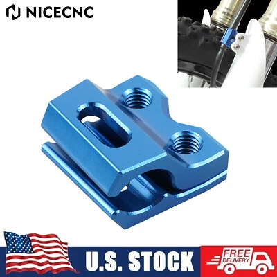 CNC Front Brake Line Clamp For Yamaha YZ125 YZ250 X YZ250F YZ450F FX 2009-2023 - Image 1 of 4