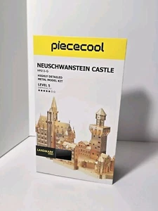 Piececool 3D Puzzles for Adults Metal Model Kit Neuschwanstein Castle Gold - Picture 1 of 5