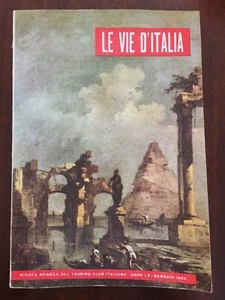 Le Vie d'Italia Rivista Mensile Touring Club Italiano Gennaio 1954 - Picture 1 of 1