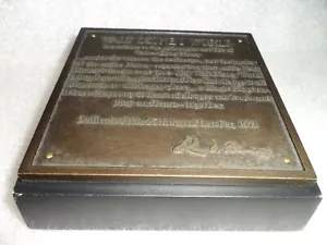 Roy Disney Main Street Disneyland Widmung Plakette Replik von Randy Noble - Bild 1 von 16