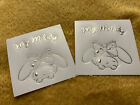 sanrio My Melody Silver Metal decal stickers X2