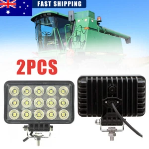 For Truck Flood Light 12V 24V Tractor lights 2x Powerful New 6X4 LED Work Light - Picture 1 of 8