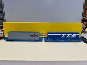 BRAWA 2301.2 COPPIA CARRI CONTAINER INTERMODALI FS EP. V IN OTTIME CONDIZIONI   - Foto 1 di 10