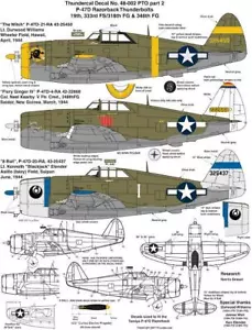 ThunderCals 1/48 P47-D Razorback #48-002 Pacific Theatre Pt2 Neal Kearby's - Picture 1 of 3