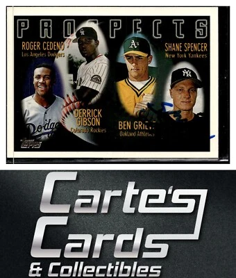 Shane Spencer 1996 Topps #436 Prospects Yankees TTM/IP Signed Autographed - Image 1 of 2