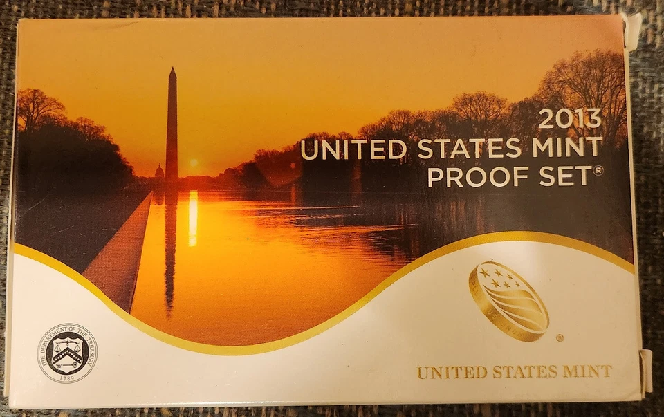 US Mint 2013 Proof Set - state quarters & presidential dollar - 14 coins & COA - Image 1 of 1