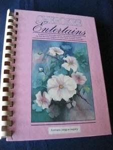 Cherokee Entertains Cookbook 1990 Service League of Cherokee County Canton GA HC - Foto 1 di 5