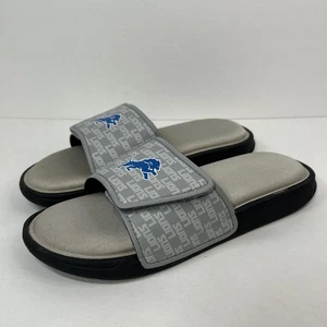 Detroit Lions Herren Pantoletten Sandalen grau verstellbarer Riemen Größe 9-10 NFL Football - Bild 1 von 10