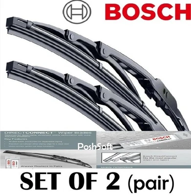 BOSCH DC WIPER BLADES 24 / 20 -Front Left+Right- (SET OF 2) PAIR, Brand New OEM - Image 1 of 2