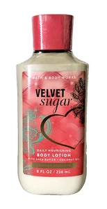 VELVET SUGAR 24 HOUR MOISTURE BODY LOTION W/ COCONUT OIL BATH BODY WORKS 8 OZ - Picture 1 of 2