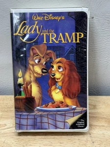 Lady & The Tramp VHS Clamshell Walt Disney Classic Black Diamond  - Picture 1 of 8