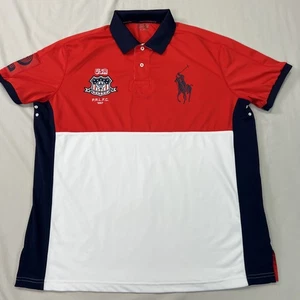 Polo Ralph Lauren Sport Poloshirt Herren XL Performance Rot Weiß Blau USA #2 - Bild 1 von 22