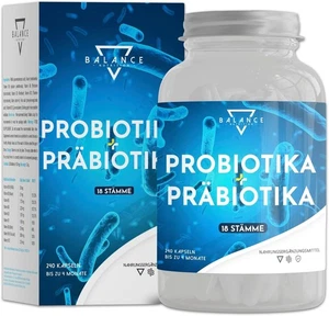 PROBIOTIKA UND PRÄBIOTIKA - 240 KAPSELN | Probiona Kulturen Komplex, Vegan - Bild 1 von 7