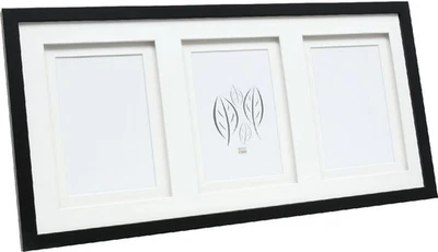 Deknudt S65KK2 Bilderrahmen Schwarz Doppel-Passepartout 3x 10x15 cm - Bild 1 von 4