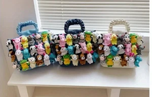 UMHÄNGETASCHE VERZIERT MIT 20 TIER FINGERPUPPEN NACH WAHL NEU - Bild 1 von 4