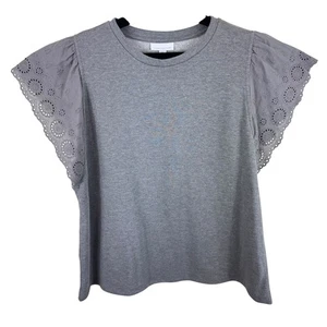 Charter Club Nuevo con Etiquetas Gris Manga Corta Ojales Sudadera Pullover Top Talla Grande XXL - Imagen 1 de 7