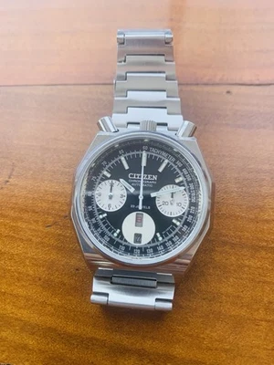 Citizen Octagon Bullhead Reverse Panda Cal.8110, 67-9356 ALL ORIGINAL!!! - Immagine 1 di 4