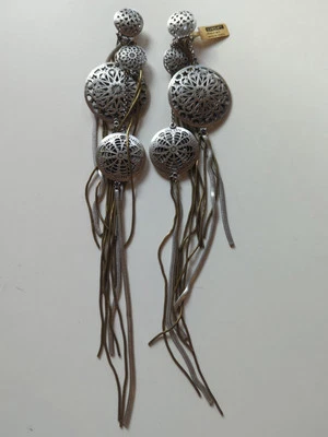 Konplott Shades Of Light Clips Ohrhänger Ohrringe 28,5 cm Antik Silber NP 229,00 - Bild 1 von 4