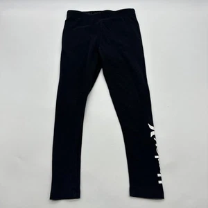 Hurley Leggings Girls Medium Black Logo …#29506 - Picture 1 of 8