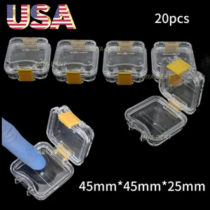 20 Stck. Zahnersatz Zähne Etui Klappbar Schmuck Display Membran Aufbewahrungsboxen - Bild 1 von 6